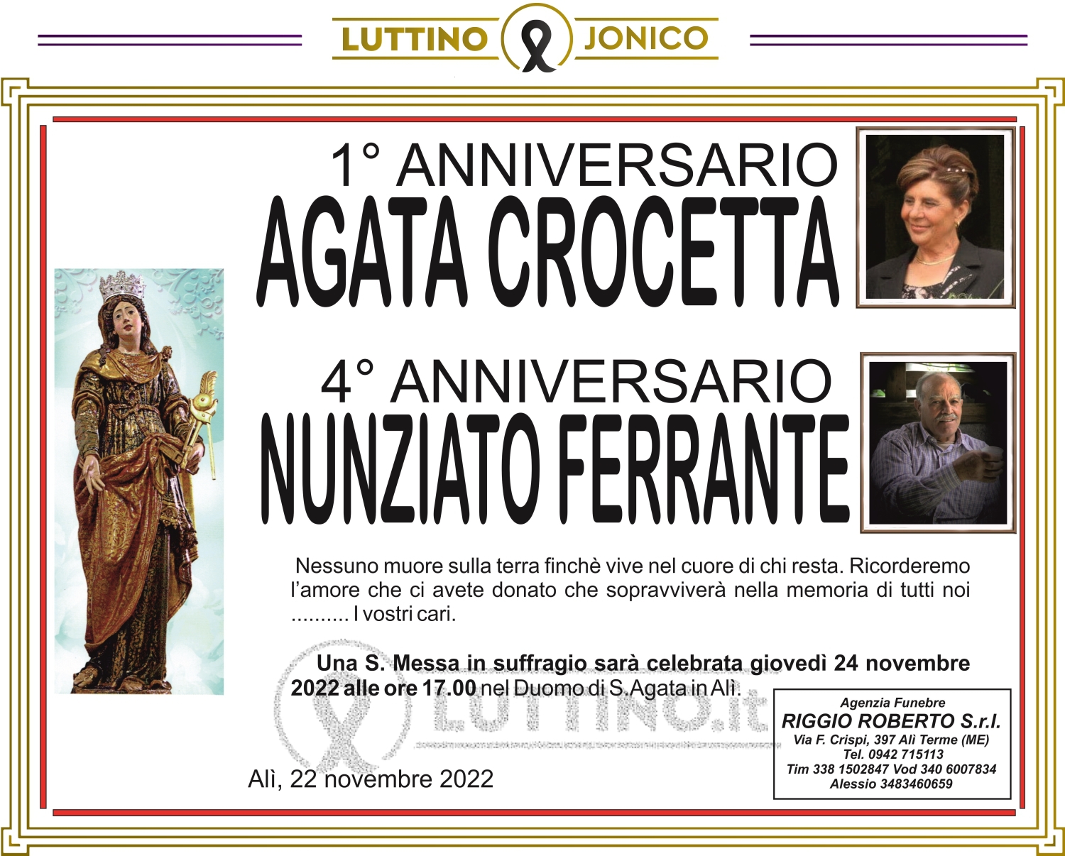 Agata Crocetta e Nunziato Ferrante